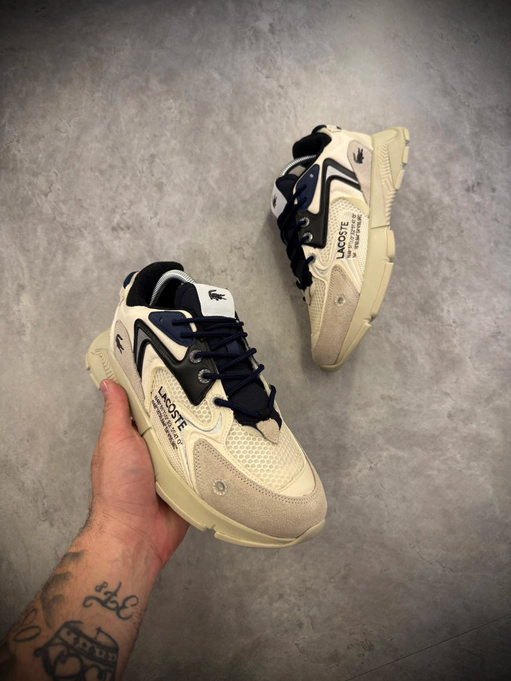 Tênis LAC0STE - L003 NEO | Bege/Preto