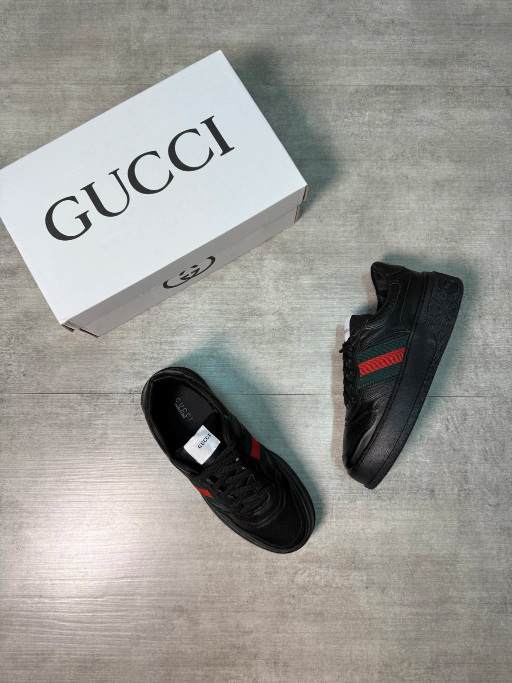 Tênis Importado GUCCI | Fita Tradicional - Preto