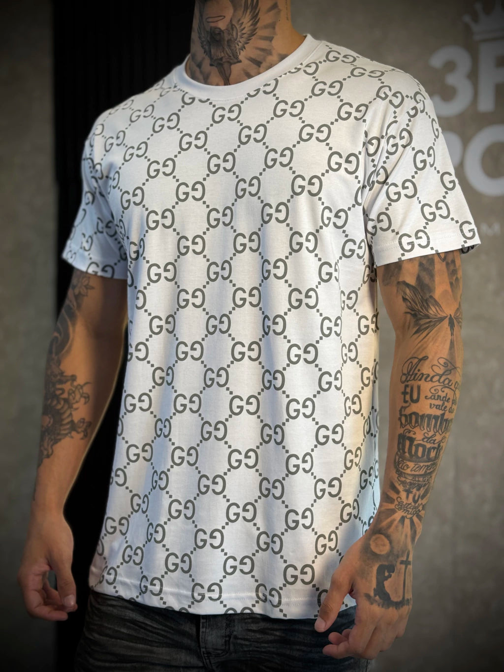 Camisa GUCCI | Monogramada - Branca