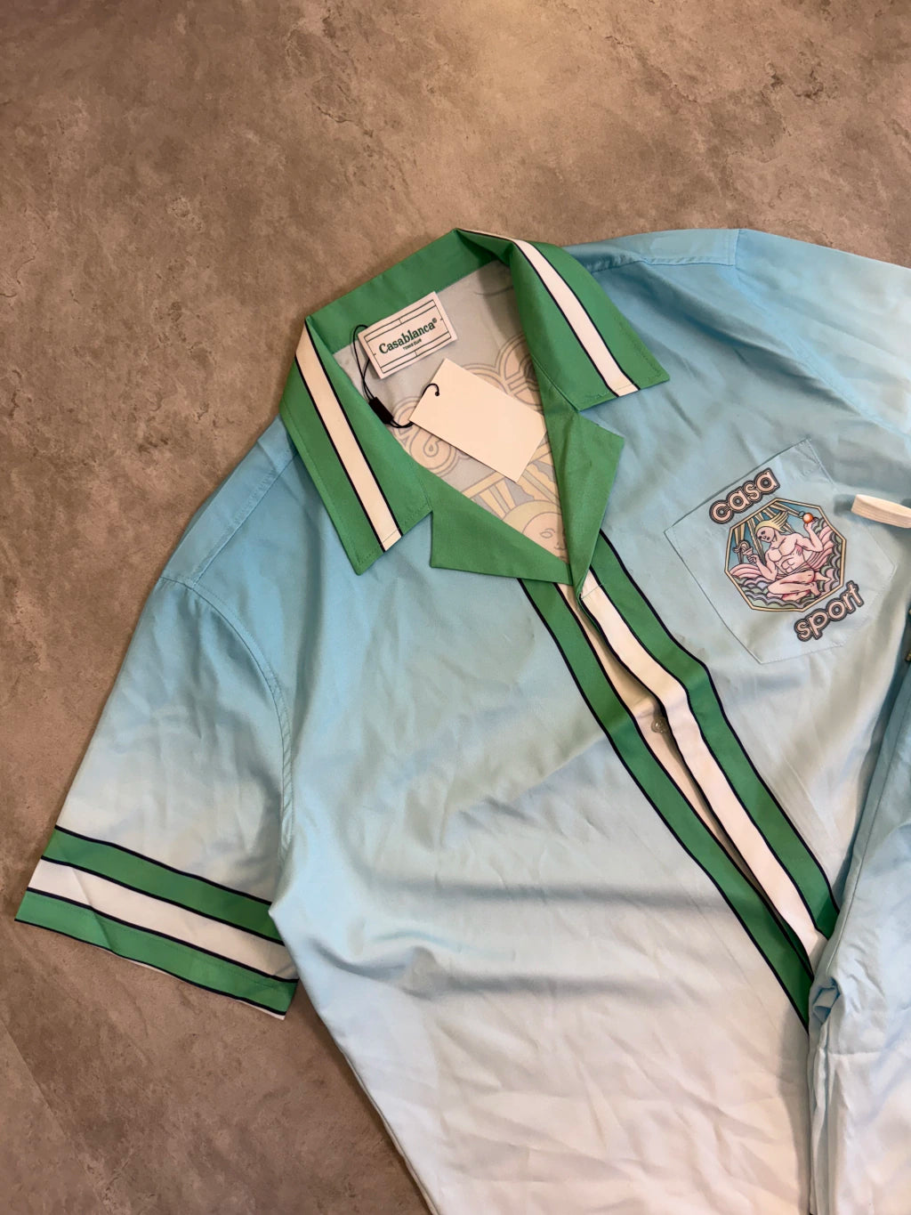 Conjunto Casablanca Sport - Azul Bebê & Verde