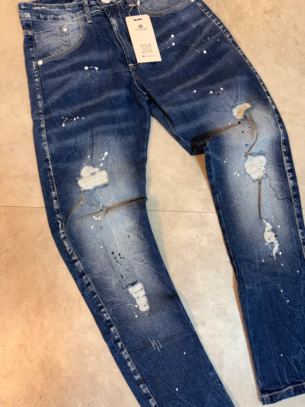 Calça Jeans Claro | Azul Detalhes