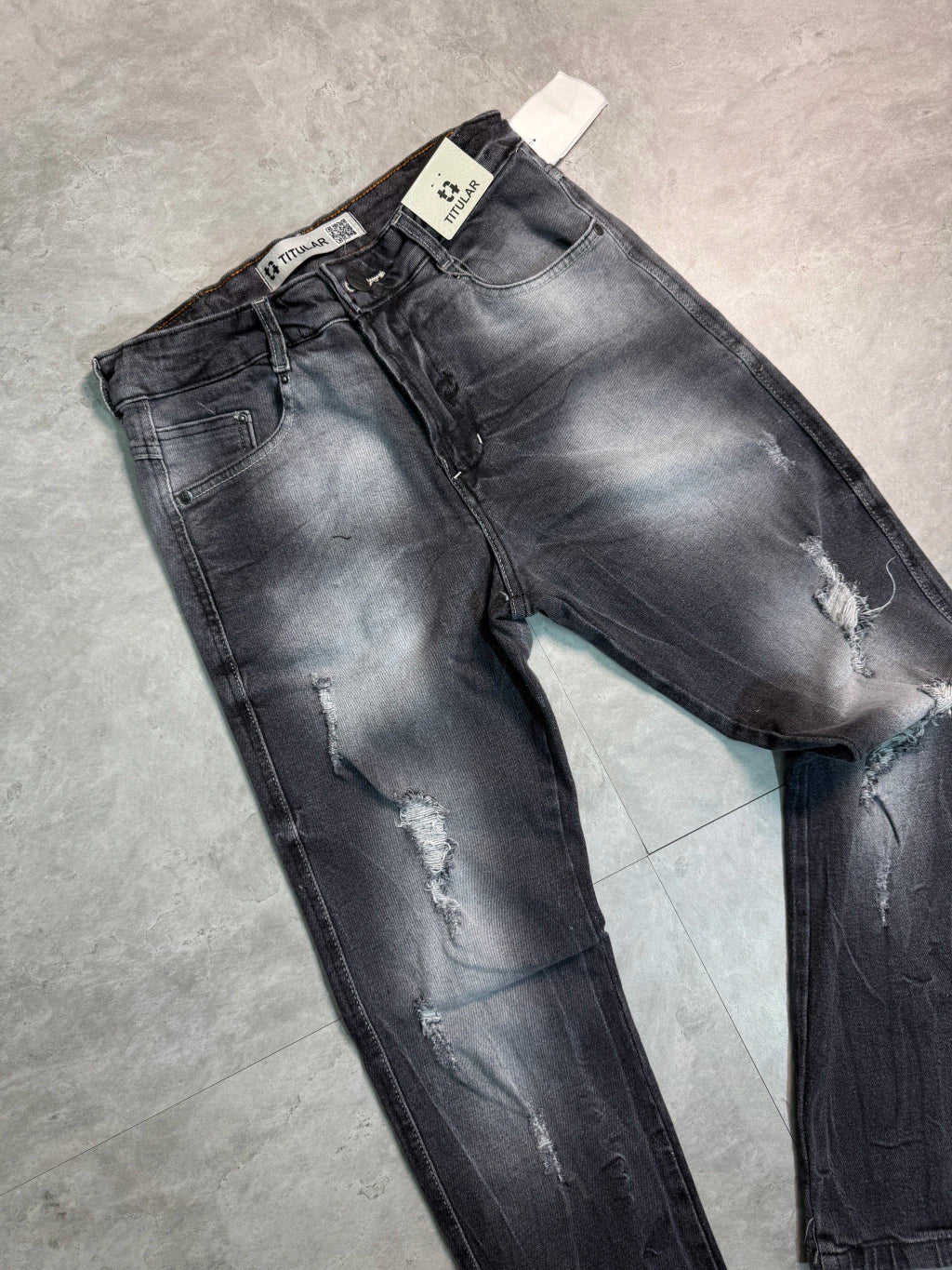 Calça Jeans Titular - Silver Metalic Rasgos