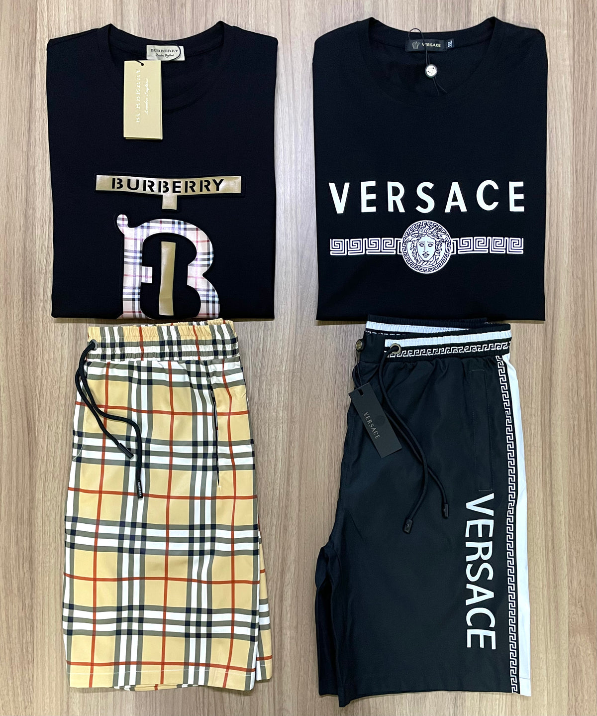 Oferta Black Friday – Kit Duplo de Grife 2 Camisas + 2 Bermudas com Desconto Exclusivo!