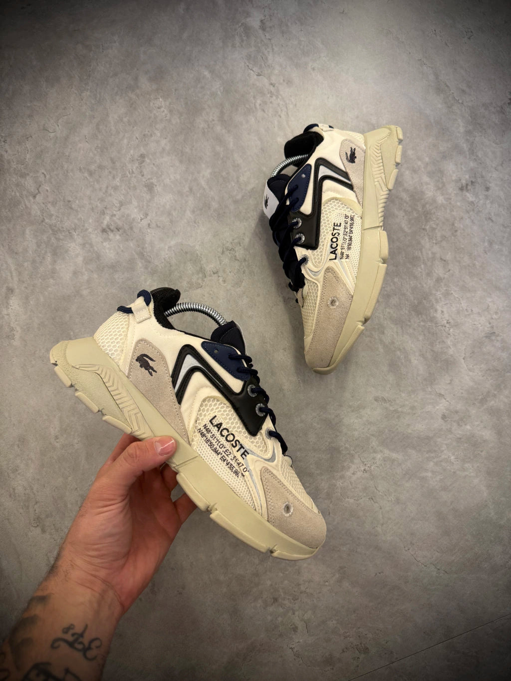 Tênis LAC0STE - L003 NEO | Bege/Preto
