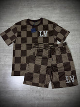 Conjunto LV Importado Premium | Marrom - Xadrez