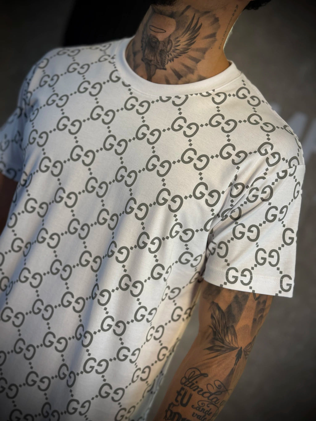 Camisa GUCCI | Monogramada - Branca