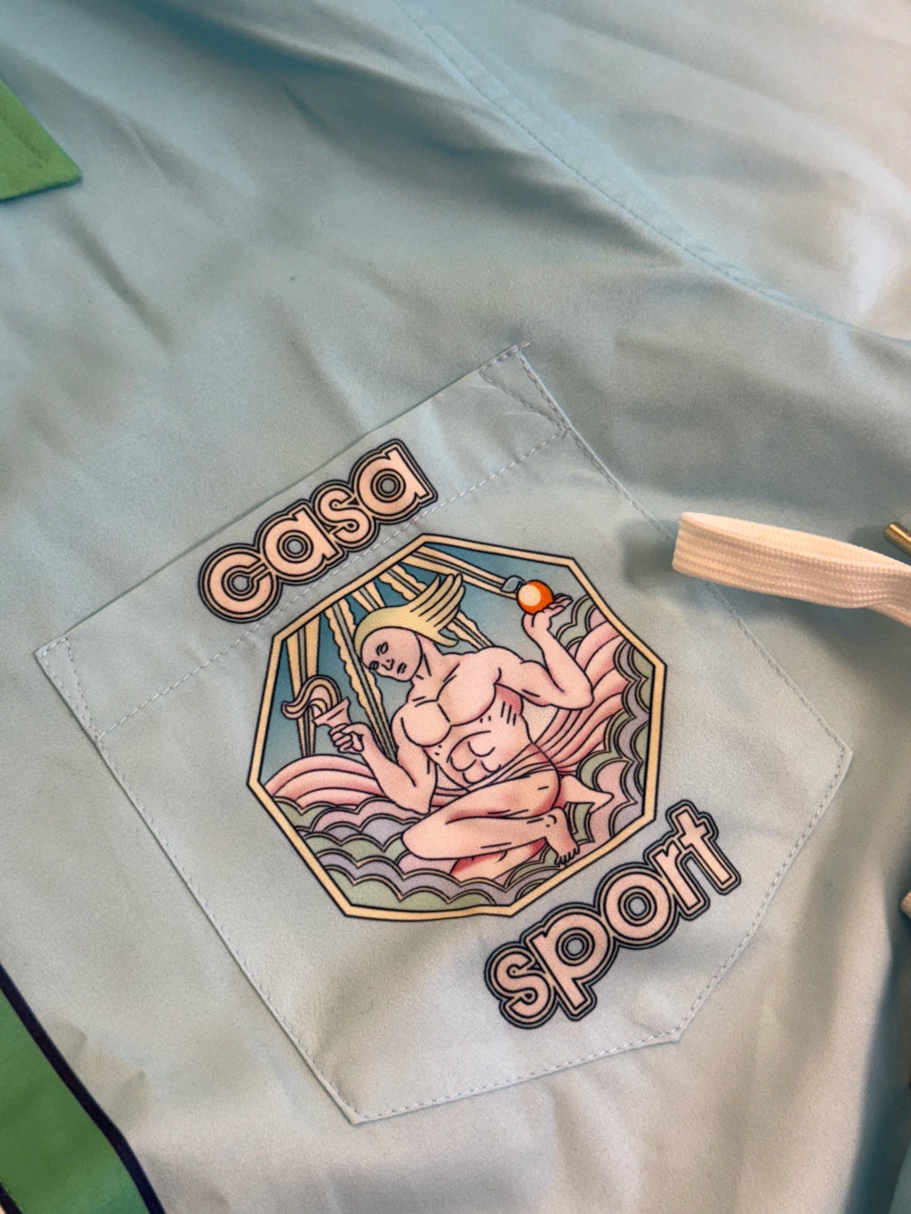 Conjunto Casablanca Sport - Azul Bebê & Verde