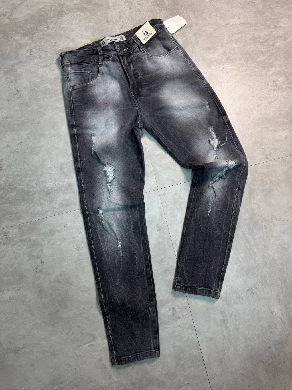 Calça Jeans Titular - Silver Metalic Rasgos