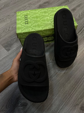 Slide Importada Gucci - Sola alta (Preta)