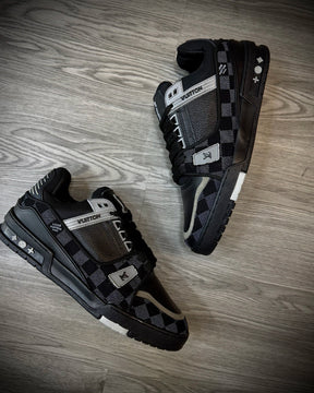 Tênis LV - Preto com Cinza | XADREZ • Limitado