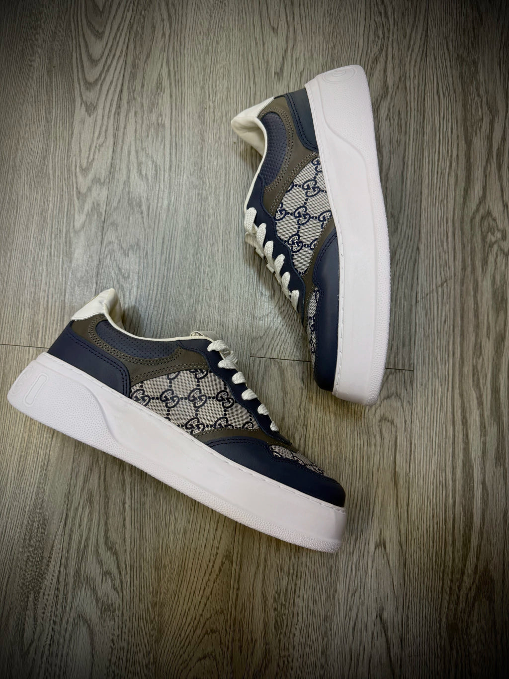 Tênis Importado Gucci - Azul Marinho/Cinza