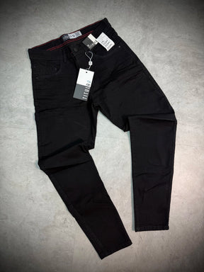 Calça Jeans Titular - Preta Amassadinha Skinny