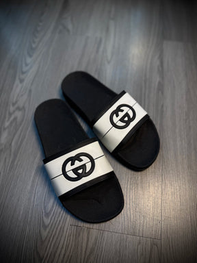 Slide Importada - Gucci - Preta/ Branca