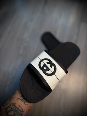 Slide Importada - Gucci - Preta/ Branca